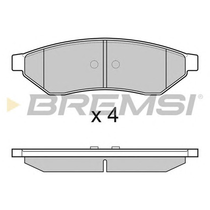 Foto Kit pastiglie freno, Freno a disco BREMSI BP3162