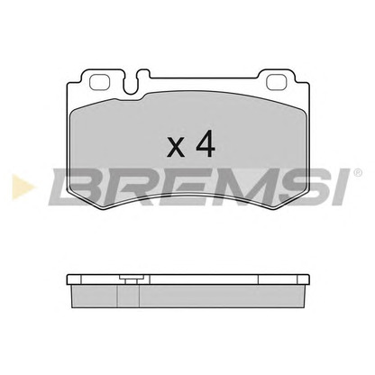 Photo Brake Pad Set, disc brake BREMSI BP3164