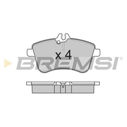 Photo Brake Pad Set, disc brake BREMSI BP3172