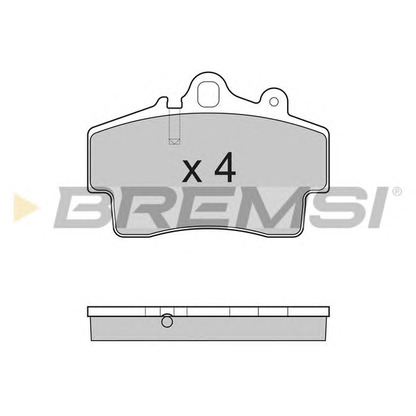 Photo Kit de plaquettes de frein, frein à disque BREMSI BP3179