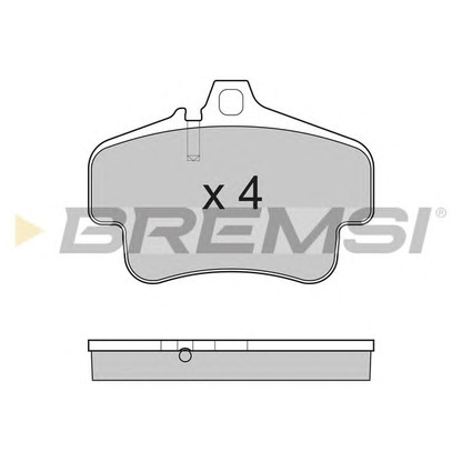 Photo Brake Pad Set, disc brake BREMSI BP3180