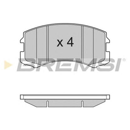 Photo Kit de plaquettes de frein, frein à disque BREMSI BP3192