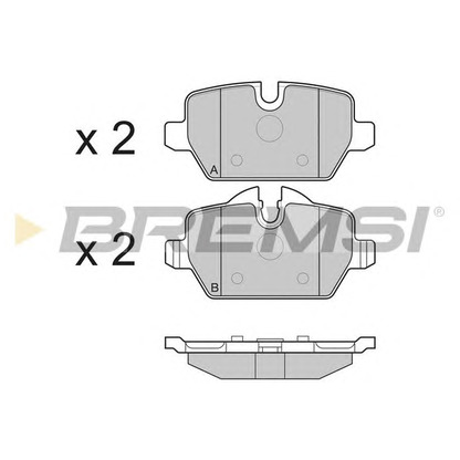 Foto Kit pastiglie freno, Freno a disco BREMSI BP3196