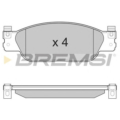 Photo Brake Pad Set, disc brake BREMSI BP3224