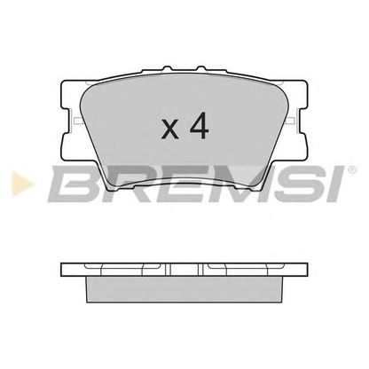 Фото Комплект тормозных колодок, дисковый тормоз BREMSI BP3252