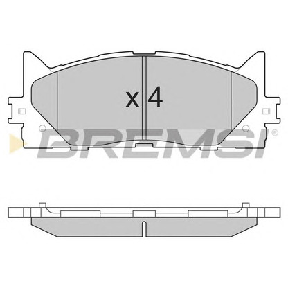 Photo Brake Pad Set, disc brake BREMSI BP3253