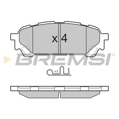Photo Brake Pad Set, disc brake BREMSI BP3270