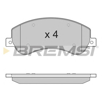 Photo Brake Pad Set, disc brake BREMSI BP3274