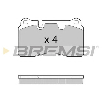 Photo Brake Pad Set, disc brake BREMSI BP3289