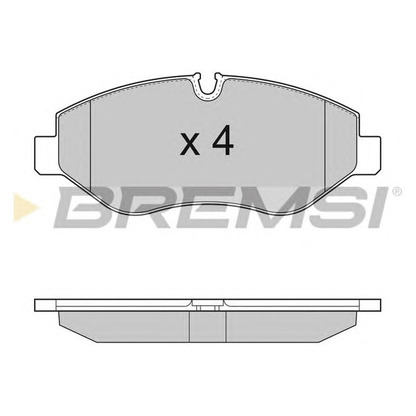 Photo Brake Pad Set, disc brake BREMSI BP3292