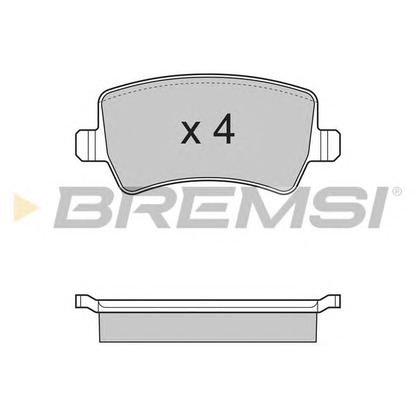 Photo Brake Pad Set, disc brake BREMSI BP3298