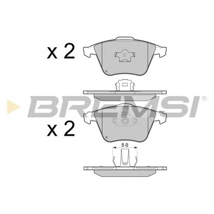Photo Brake Pad Set, disc brake BREMSI BP3301