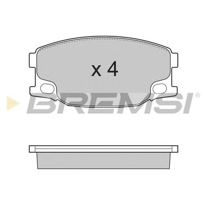 Photo Brake Pad Set, disc brake BREMSI BP3318