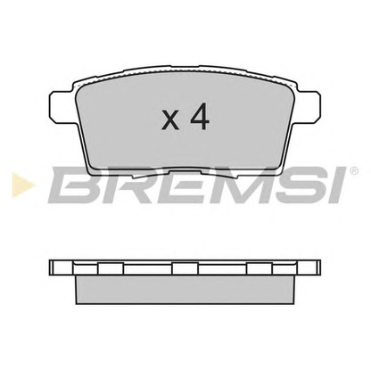 Фото Комплект тормозных колодок, дисковый тормоз BREMSI BP3333