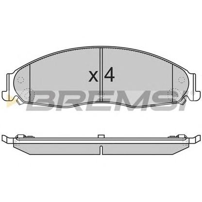 Photo Brake Pad Set, disc brake BREMSI BP3344