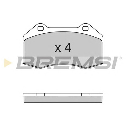 Foto Bremsbelagsatz, Scheibenbremse BREMSI BP3355