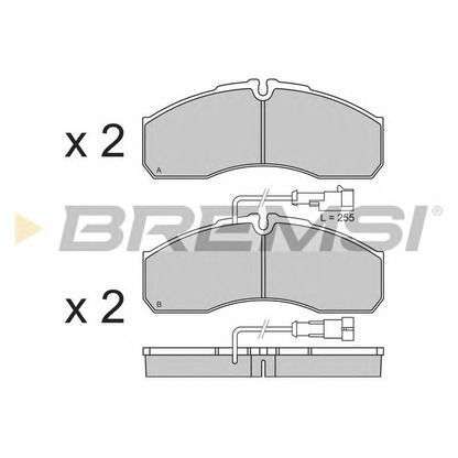 Photo Brake Pad Set, disc brake BREMSI BP3360
