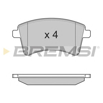 Foto Juego de pastillas de freno BREMSI BP3367