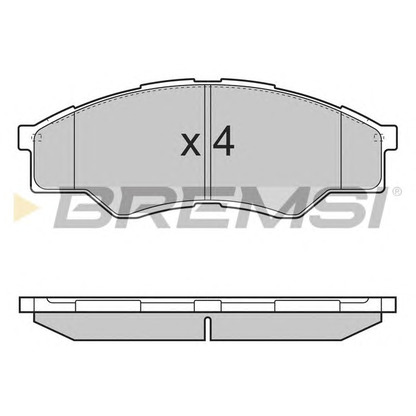 Photo Brake Pad Set, disc brake BREMSI BP3375