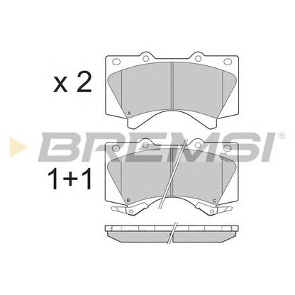 Foto Juego de pastillas de freno BREMSI BP3381