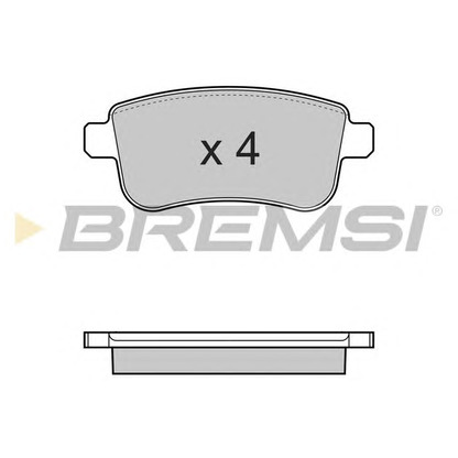 Photo Brake Pad Set, disc brake BREMSI BP3384