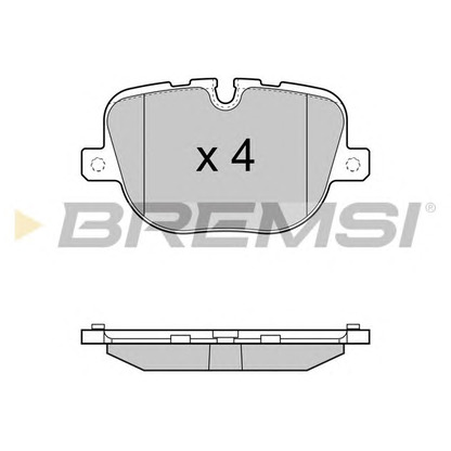 Photo Kit de plaquettes de frein, frein à disque BREMSI BP3416
