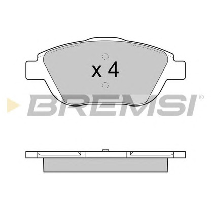 Photo Brake Pad Set, disc brake BREMSI BP3428