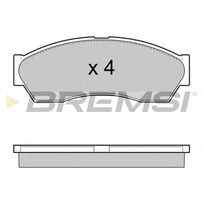 Foto Bremsbelagsatz, Scheibenbremse BREMSI BP3434