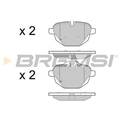 Photo Brake Pad Set, disc brake BREMSI BP3449