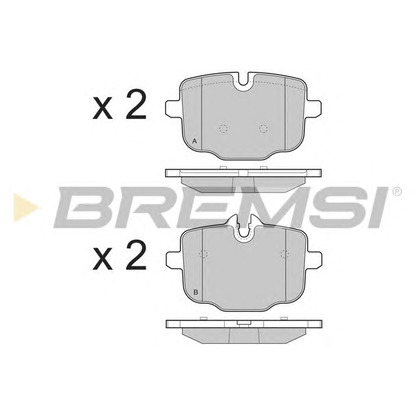 Photo Brake Pad Set, disc brake BREMSI BP3450