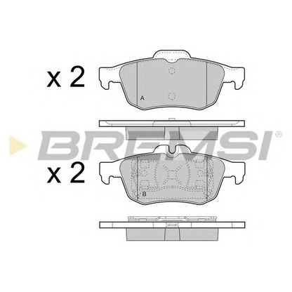 Photo Brake Pad Set, disc brake BREMSI BP3468