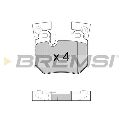 Foto Kit pastiglie freno, Freno a disco BREMSI BP3473