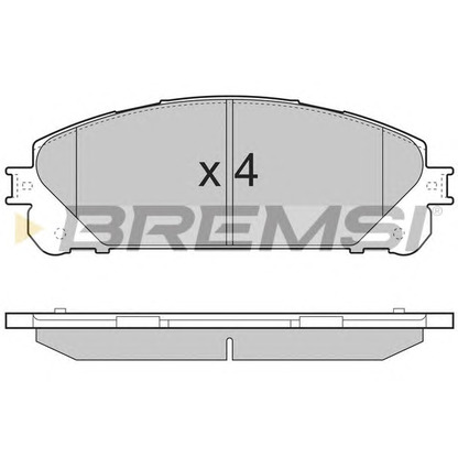 Photo Brake Pad Set, disc brake BREMSI BP3481