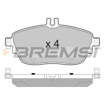 Photo Brake Pad Set, disc brake BREMSI BP3496