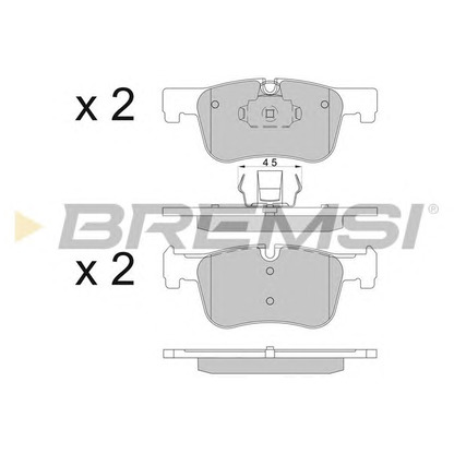 Photo Brake Pad Set, disc brake BREMSI BP3503