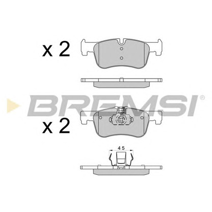 Photo Brake Pad Set, disc brake BREMSI BP3520