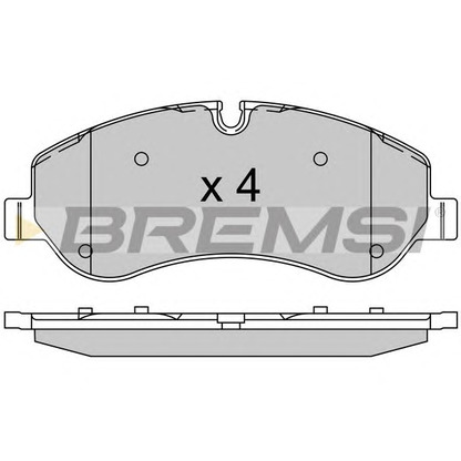 Photo Brake Pad Set, disc brake BREMSI BP3525