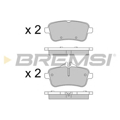 Foto Kit pastiglie freno, Freno a disco BREMSI BP3539