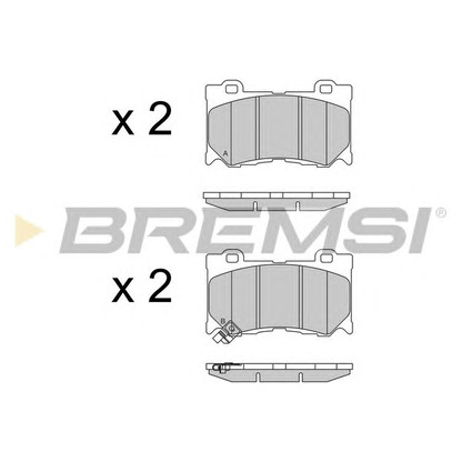 Photo Brake Pad Set, disc brake BREMSI BP3540