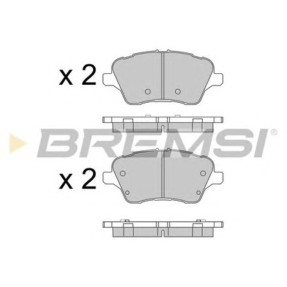 Photo Brake Pad Set, disc brake BREMSI BP3545