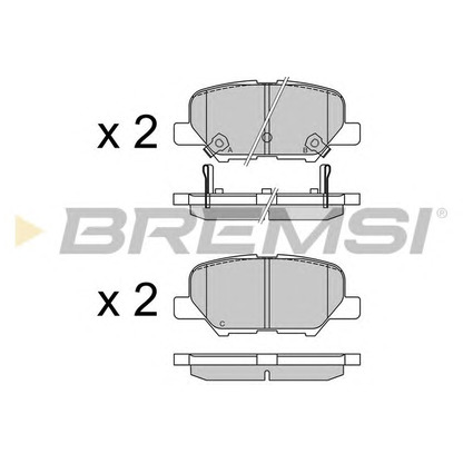 Photo Brake Pad Set, disc brake BREMSI BP3555