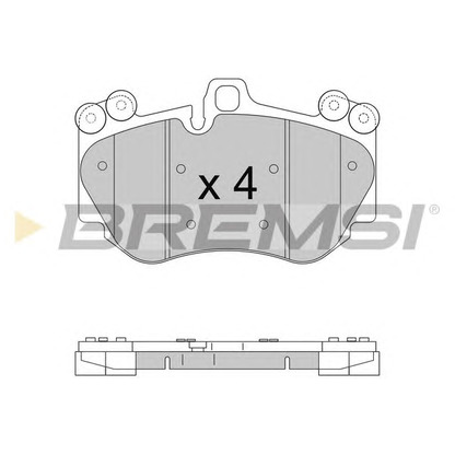 Photo Brake Pad Set, disc brake BREMSI BP3568