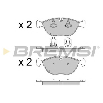 Foto Juego de pastillas de freno BREMSI BP3571