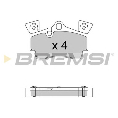 Photo Brake Pad Set, disc brake BREMSI BP3574