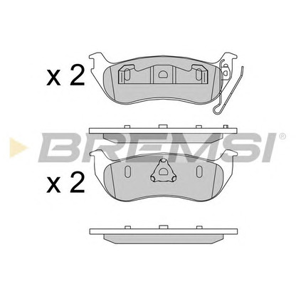 Photo Brake Pad Set, disc brake BREMSI BP3576