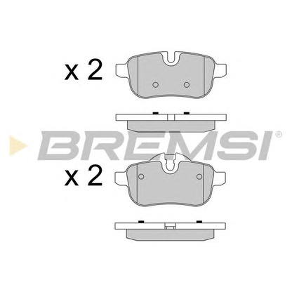 Photo Brake Pad Set, disc brake BREMSI BP3581