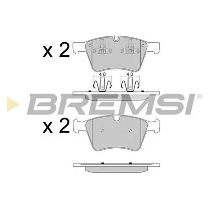 Photo Brake Pad Set, disc brake BREMSI BP3590