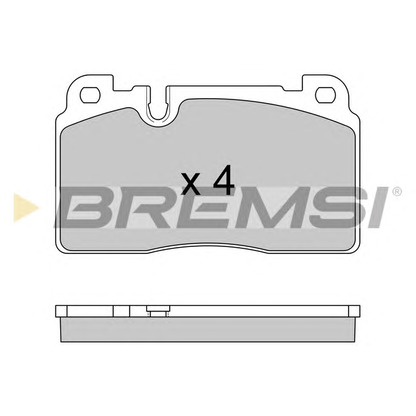 Фото Комплект тормозных колодок, дисковый тормоз BREMSI BP3592