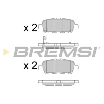 Photo Brake Pad Set, disc brake BREMSI BP3608