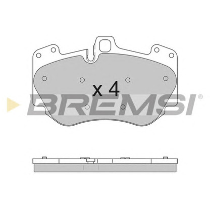 Photo Brake Pad Set, disc brake BREMSI BP3611